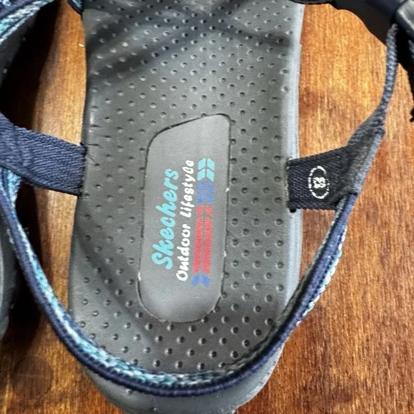 Skechers Women's Outdoor Lifestyle Sandals Navy 8 - Picture 2 of 8